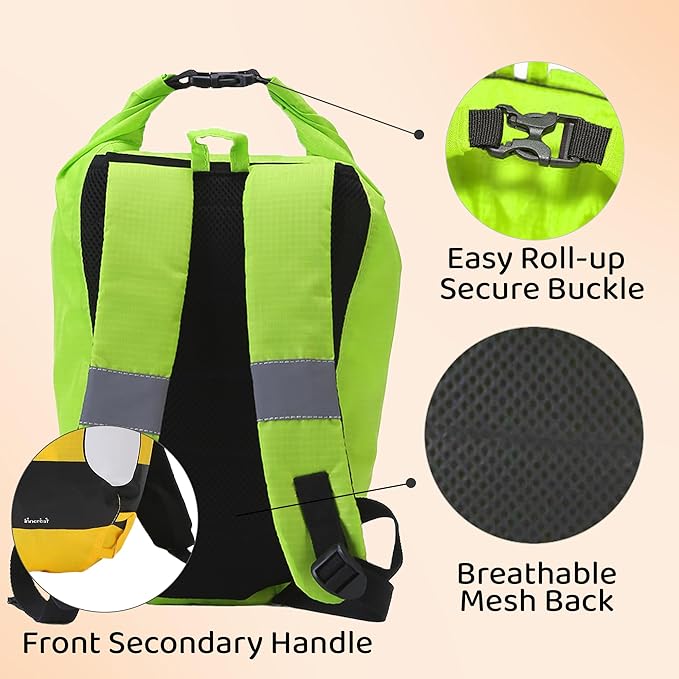 Kids Beach Bag Dry Bag Water Proof Resistent Travel Backpack Sacks for swimming Waterproof Backpack (Dragon Fly, 5L)