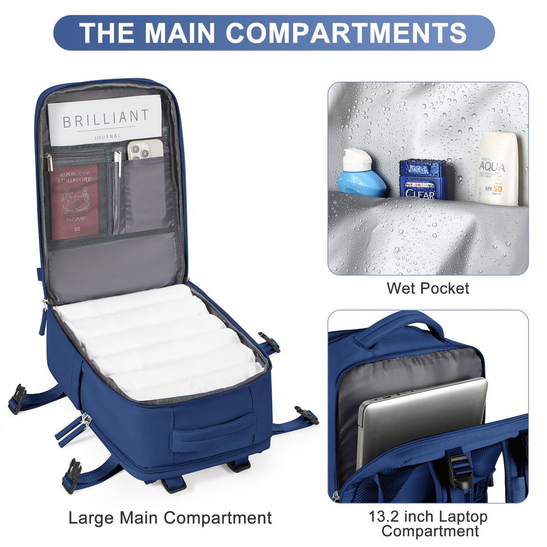 coofay Travel Backpack for Men Women Carry on Backpack for Airplanes Personal Item Backpack for Traveling on Airplane Traveling Backpack Airback Backpack for Travel Mochila de Viaje