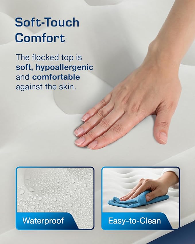 Active Era Premium 13" Queen Size Air Mattress with Advanced Support System and Built-in Electric Pump - Raised Inflatable Mattress, Guest Bed, Camping Mattress, Portable Bed for Moving & Travel