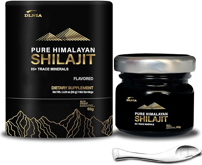 Shilajit Pure Himalayan Organic Shilajit Resin Supplement- Gold+ Grade with 85+ Trace Minerals with 75% Fulvic Acid, Overall Energy & Immune Support (50 Gram (Pack of 1))