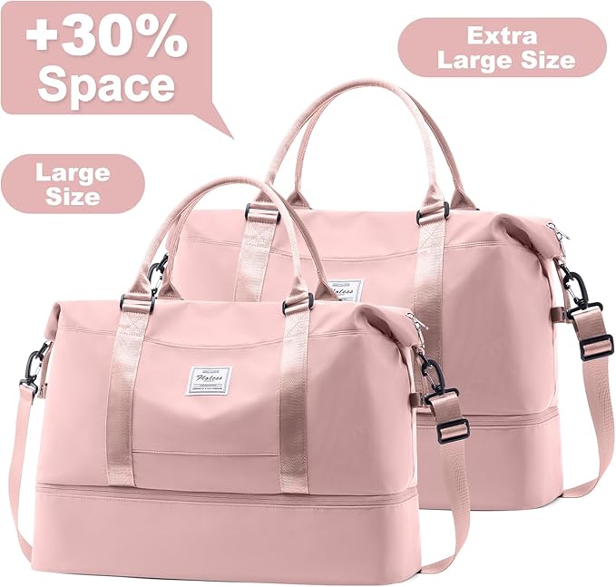 Travel Duffel Bag,Sports Tote Gym Bag,Shoulder Weekender Overnight Bag for Women