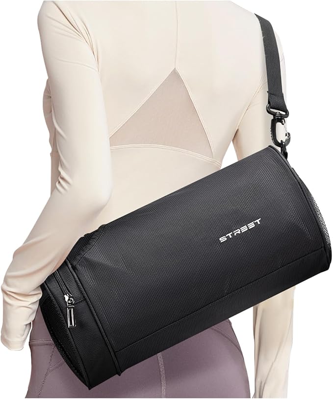 Sports Gym Bag for Men and Women Workout Bags Mens Gym Bag Black Small