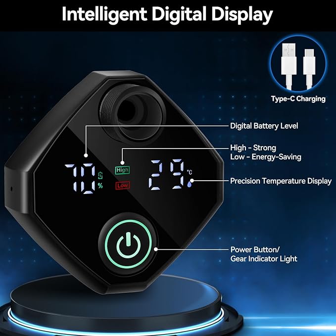 7800mAh Portable Shower for Camping, Rechargeable Electric Outdoor Shower Kit with Handbag, Filtered Shower Head, IPX7 Waterproof Shower Pump for Camp, Hiking, Car Washing, Pet Bath