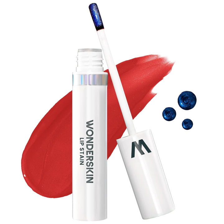 Wonderskin Wonder Blading Lip Stain Kit | Waterproof Red Tint | Long-Lasting