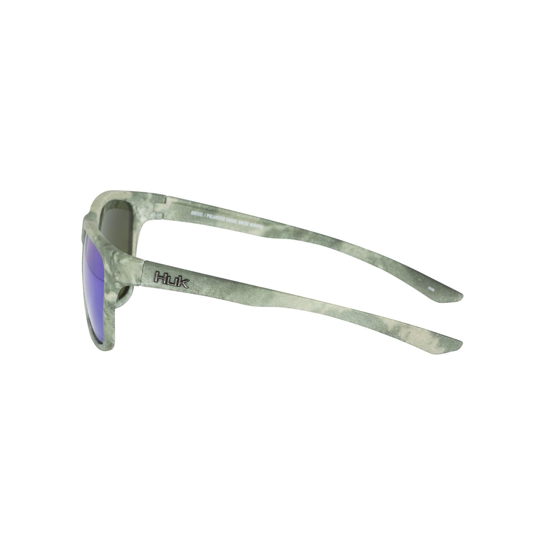 HUK, Polarized Lens Eyewear with Performance Frames, Fishing, Sports & Outdoors Sunglasses Panto, (Swivel) Green Mirror/Southern Tier Subphantis, Medium