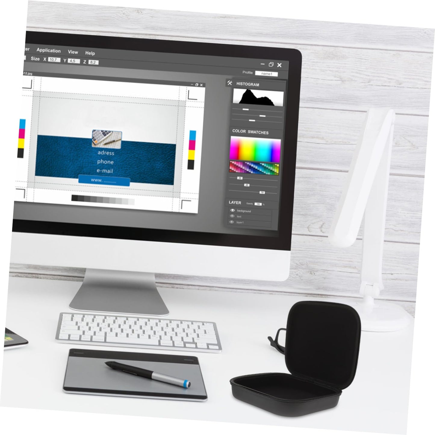 DOITOOL Mini Pc Case Protection Package Travel Case Electronics Shockproof Computer Storage Bag