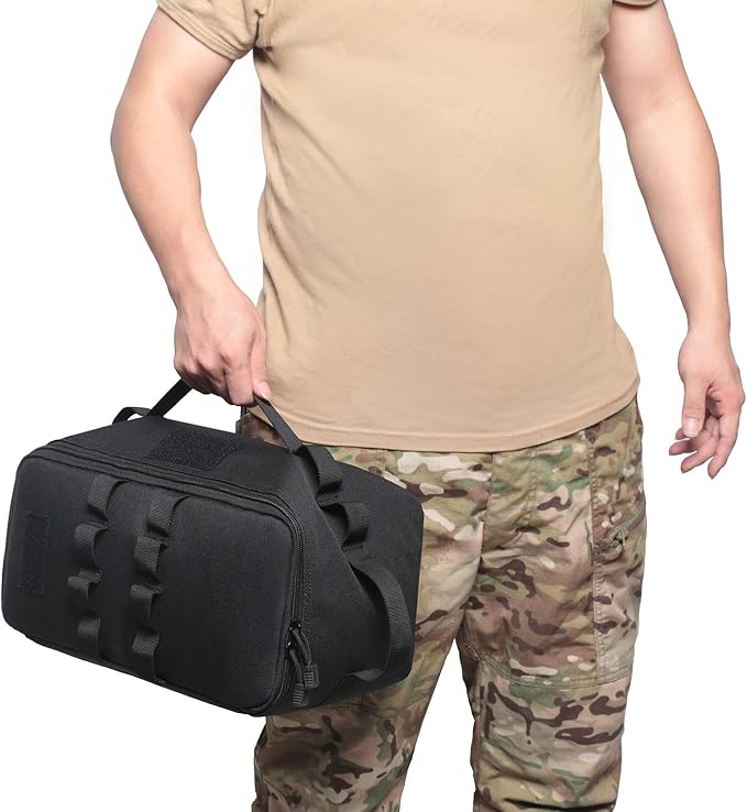 Tactical Camping Storage Bag 11L Tactical Utility Tote Bag Camping Cookware Organizer Trunk Organizer with Shoulder Strap