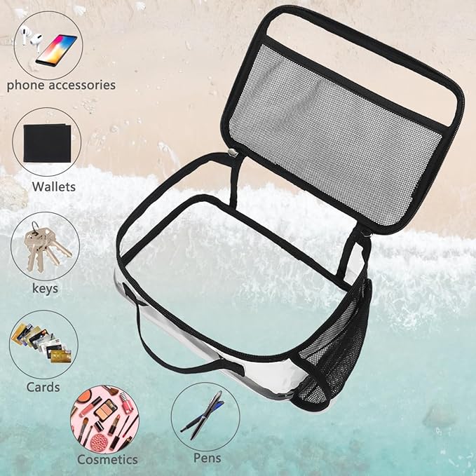 FlowFly Kids Lunch box Insulated Soft Bag Mini Cooler Back to School Thermal Meal Tote Kit for Girls, Boys,Clear