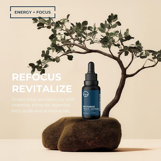 Activation Oceans Alive | 1 fl oz (30 ml) | Marine Phytoplankton Supplement | Chlorophyll & Mineral-Rich Formula for Energy & Focus | Natural Antioxidant Drops