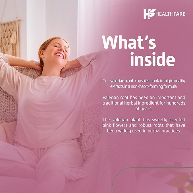 Valerian Root Capsules, Extract 3000mg | 240 Vegan Capsules | High Potency | Gluten-Free | Non-GMO