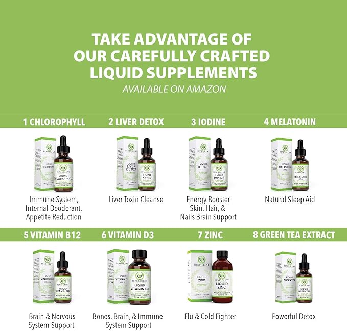 Liquid Iodine Potassium Drops - 1300 Servings | Large 2oz Bottle | Great Taste | 2X Absorption | Just One (1) Drop a Day for Fast Support - Potassium Iodide - Alcohol and Gluten Free