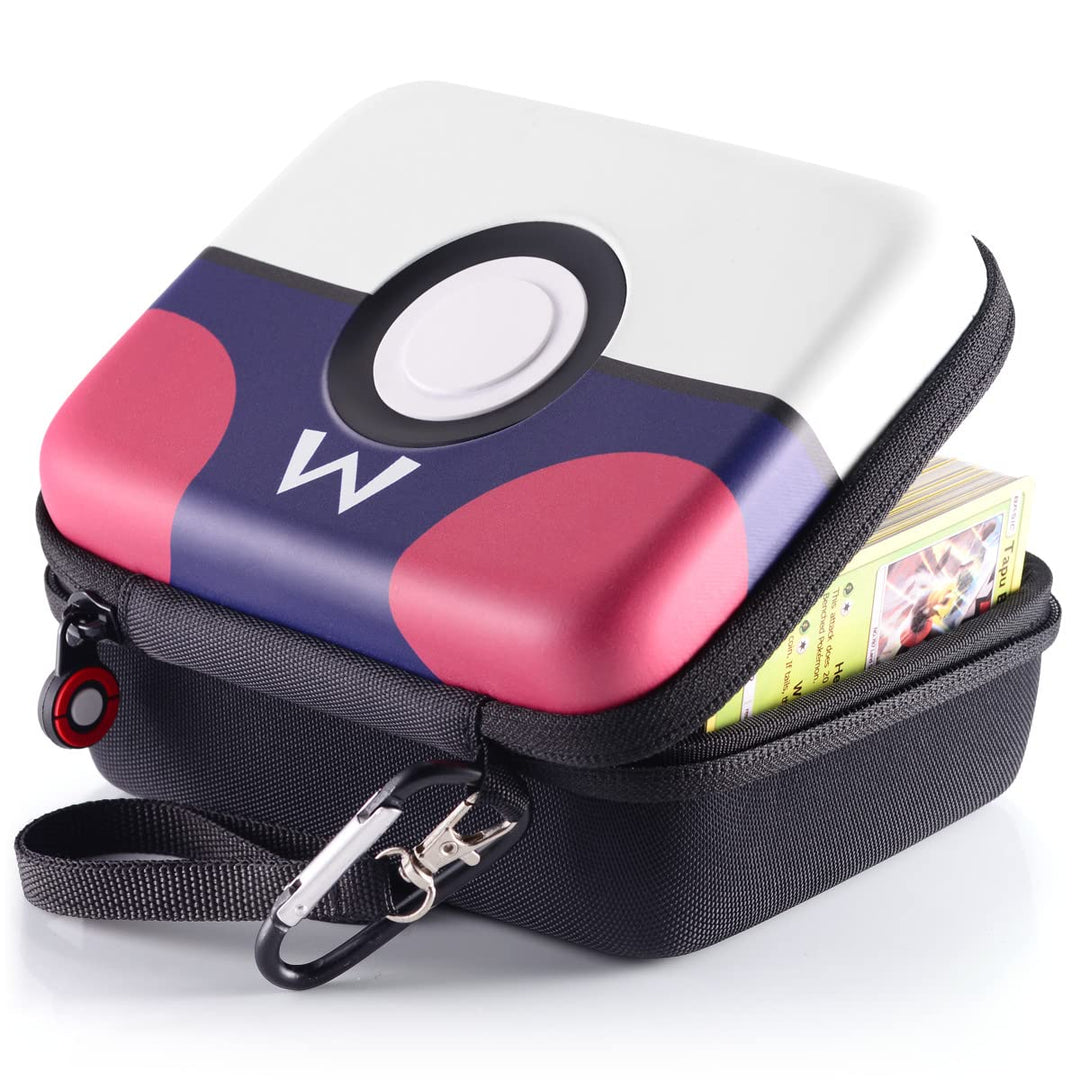 tombert Carrying case for PTCG Trading Cards, Hard-Shell Storage Box fits Magic MTG Cards and PTCG, Holds 400+ Cards(Master red)