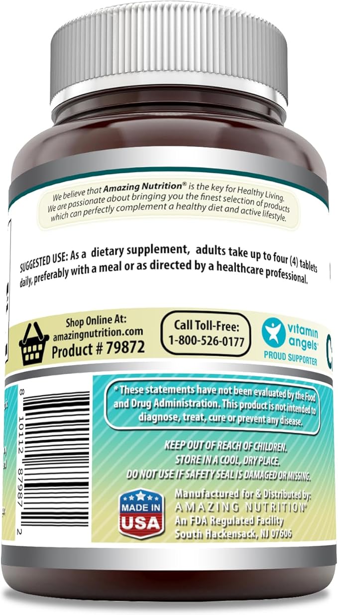 Amazing Formulas Calcium Citrate 1000 Mg | Tablets | Supplement for Men & Women | Non-GMO | Gluten Free | Made in USA (1, 120 Count)