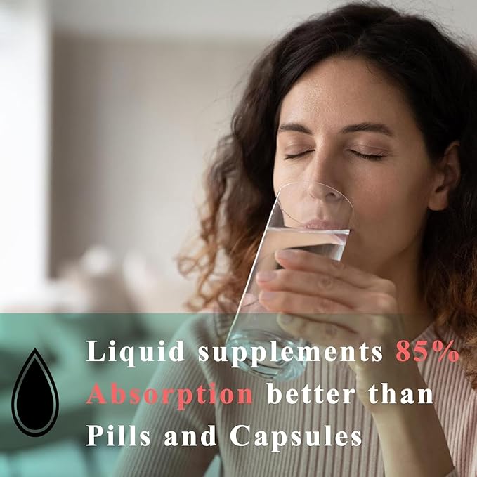 5-in-1 Magnesium Drops - 1000mg of Magnesium Glycinate, L-Threonate,Citrate,Taurate,Malate and l-theanine - High Absorption Magnesium Liquid