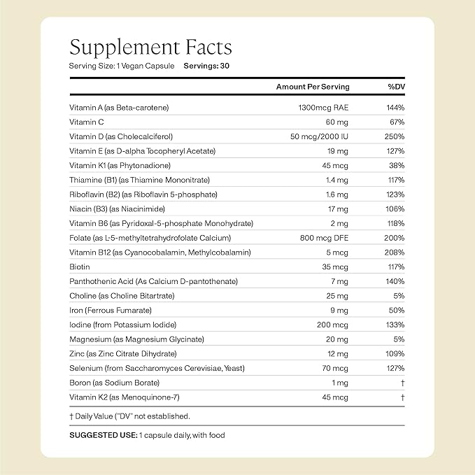 ANYA Postnatal Multivitamin Bundle + Omega 3 : Comprehensive Postnatal multivitamin, Easy-to-Digest Formula in 2 Pills a Day - 60 ct. Includes 300mg DHA/EPA + 21 Key nutrients for Postpartum Recovery