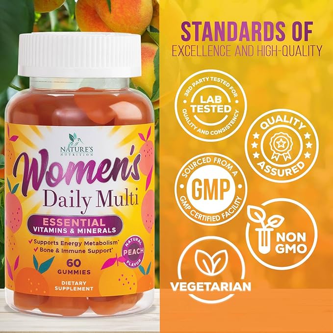 Multivitamin for Women - Complete Daily Womens Multivitamin & Multimineral with Vitamin A, C, D3, E, B12, Zinc & More - Essential Vitamins for Women - Supports Energy & Overall Health - 60 Capsules