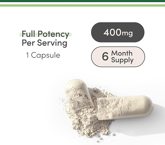 Magnesium Glycinate 400mg, 180 Capsules (Vegan Safe, Third Party Tested, Gluten Free, Non-GMO) High Absorption Magnesium by Double Wood Supplements