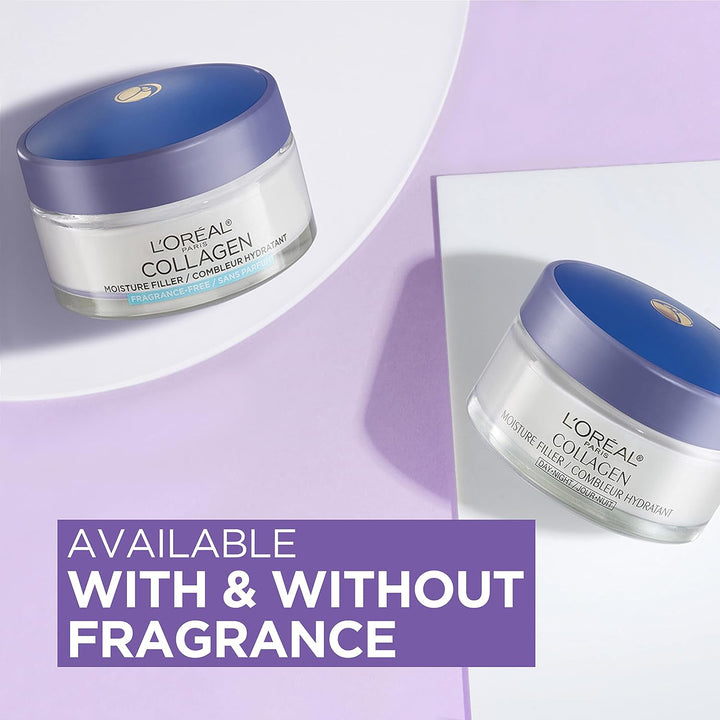Collagen Daily Face Moisturizer | Fragrance-Free Anti-Wrinkle Cream | 1.7 oz