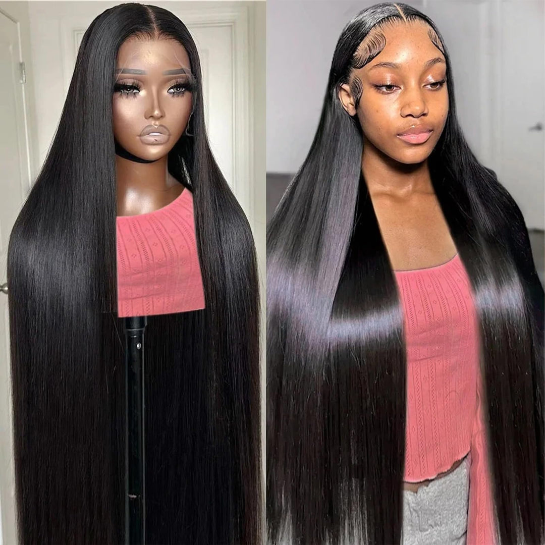 30 Inch 13x6 Lace Front Wigs Human Hair 200 Density Straight HD Lace Front Wigs Pre Plucked Straight Glueless Human Hair 13x6 HD Frontal Human Hair Wigs for Women