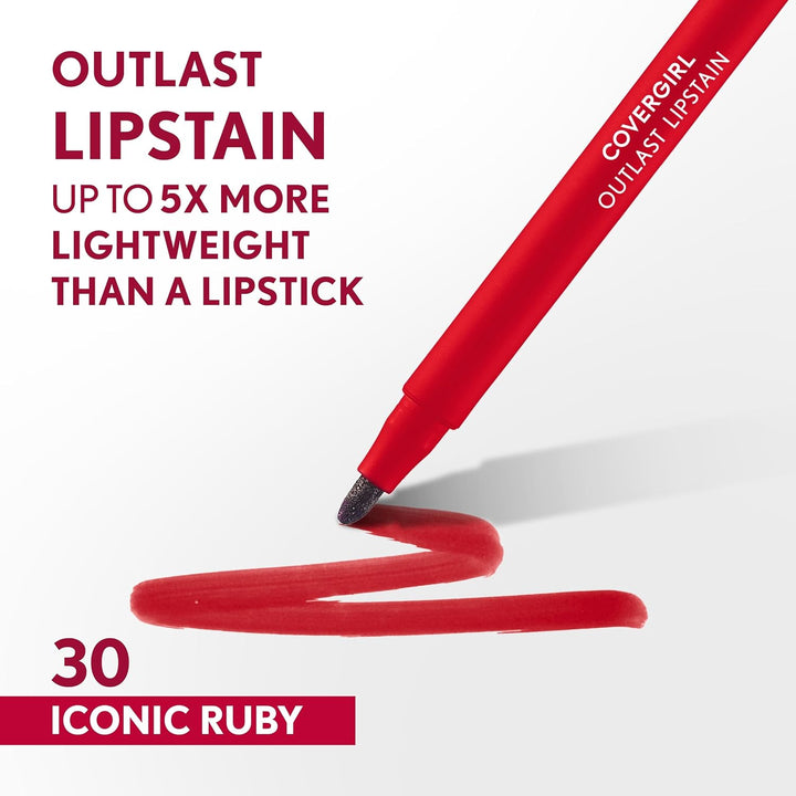 30 Iconic Ruby Lipstain | Transfer-Proof, Vegan Formula | Smooth Application