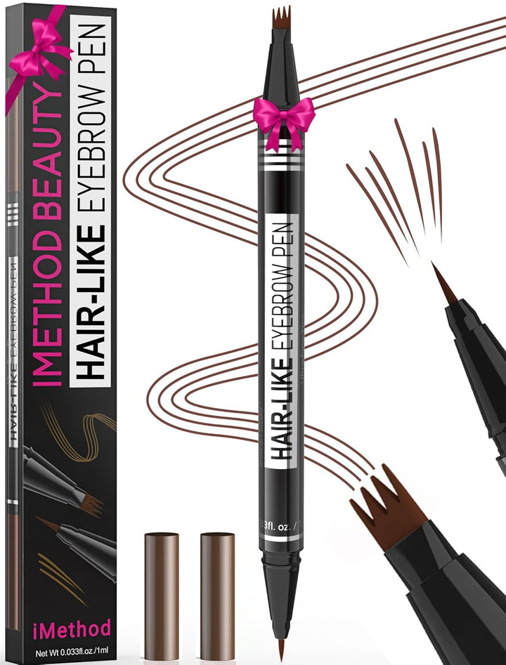 iMethod Microblading Eyebrow Pen | 2-in-1 Dark Brown Eyebrow Pencil for Women