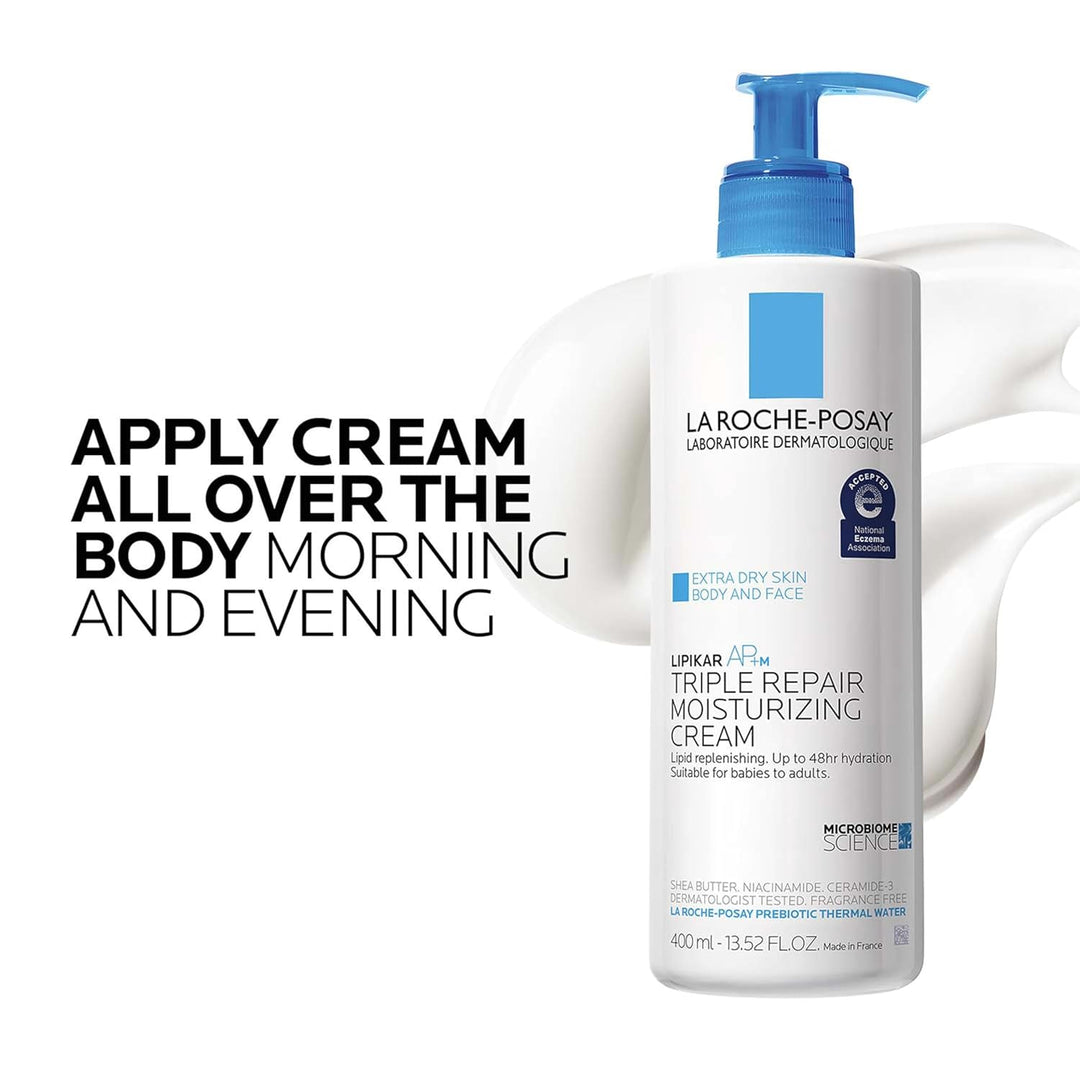 La Roche-Posay Lipikar AP+ Moisturizing Cream | Shea Butter & Niacinamide | For Dry, Sensitive Skin