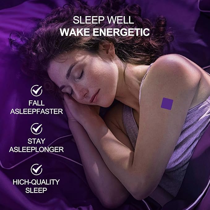 60 Pcs Sleep Patches for Adults Extra Strength, Natural Sweet Dream Sleeping Patch for Women and Men, Fast-Acting Sleeping Aid Patches, Easy to Apply Deep Sleep Patches