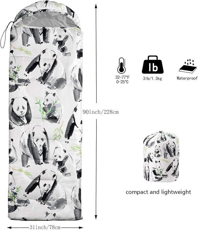 AILONEN Boys Sports Camping Sleeping Bags,Lightweight & Waterproof,3 Season Warm & Cool Weather,Black Player Basketball Sleeping Bags for Kids Adults,Travelling,Outdoors