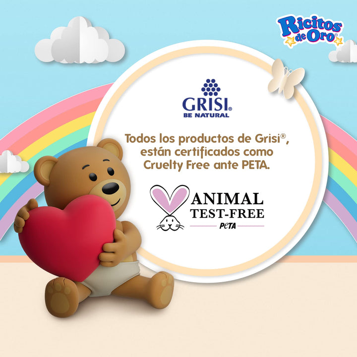 Ricitos de Oro Chamomile Hair Gel, Alcohol-Free, Hairstyling Product for Daily Use, Gentle Gel with Chamomile Extract for Children, Non-Greasy, 3-Pack of 4.05 Oz, 3 Jars