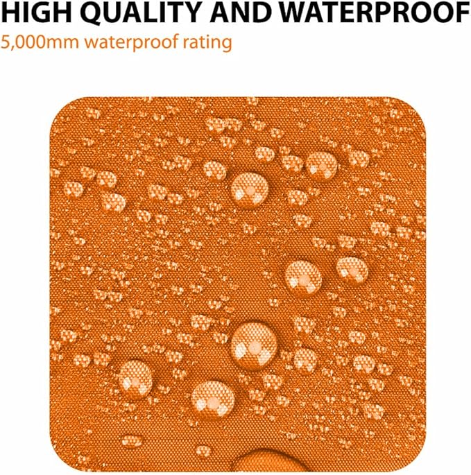 Gold Armour Rainfly Tarp for Hammock and for Tent, Camping Essentials Rain Fly Cover, Waterproof Lightweight Camping Accessories, Survival Camping Gear Camping Tent Accessories (Orange)