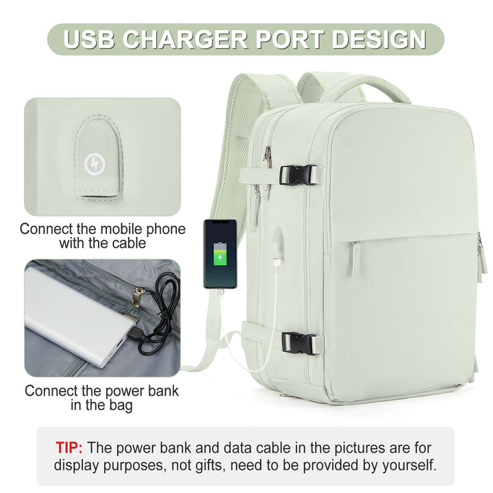 Expandable Backpack For Traveling On Airplane Travel Backpack For Women Men Airline Approved Carry On Bags For Airplanes Gym Bag With Shoe Compartment Waterproof Hiking Backpack College Travel Bag