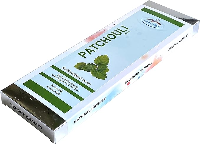 Patchouli Incense Sticks - Traditional Handcrafted Masala Incense - 42 to 50 Sticks Approx.