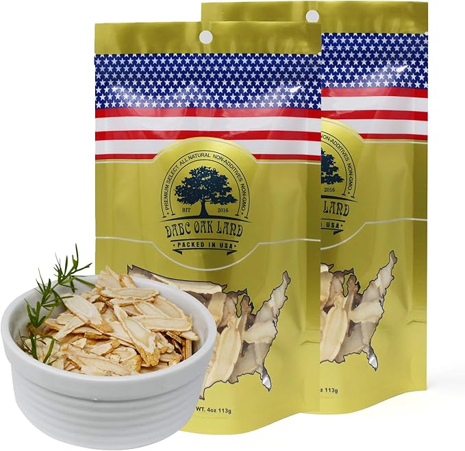 DOL American Ginseng Slices from Wisconsin (Sliced Ginseng Root Wisconsin Grown!Most People Use It to Make Ginseng Tea! Good for Health! 花旗参片/西洋参片 （Sliced Ginseng Root） 113g/Bag