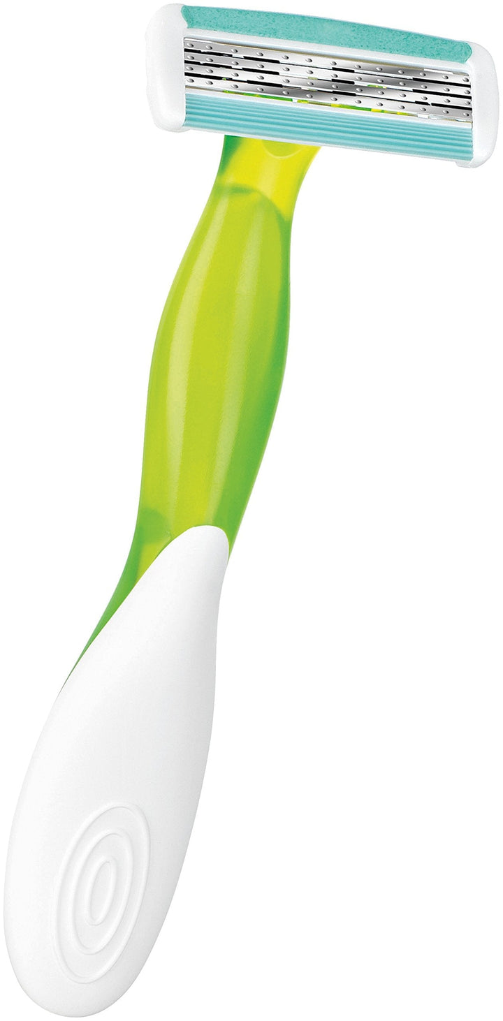 BIC Soleil Bella Colours 4-Blade Lady Razors - Pack of 3 - Spring Mounted Blades with Pivoting Head for Ultra Smooth Shave