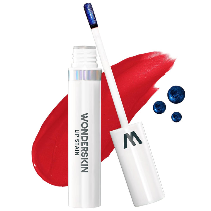 Wonderskin Wonder Blading Lip Stain Masque | Waterproof Pink Tint, Matte Finish