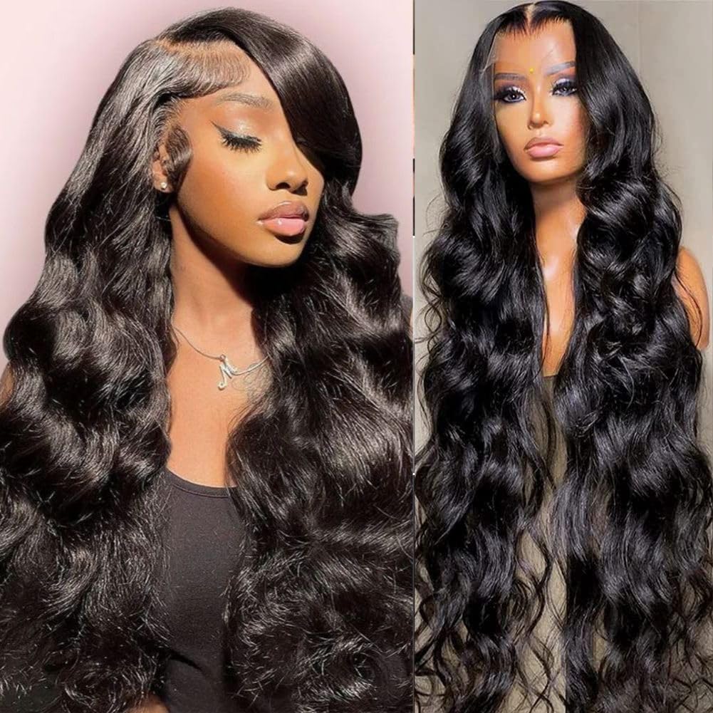 30 Inch Body Wave Lace Front Wigs Human Hair Pre Plucked 13X6 Hd Lace Front Wigs Human Hair 220% Density Body Wave Glueless Fron
