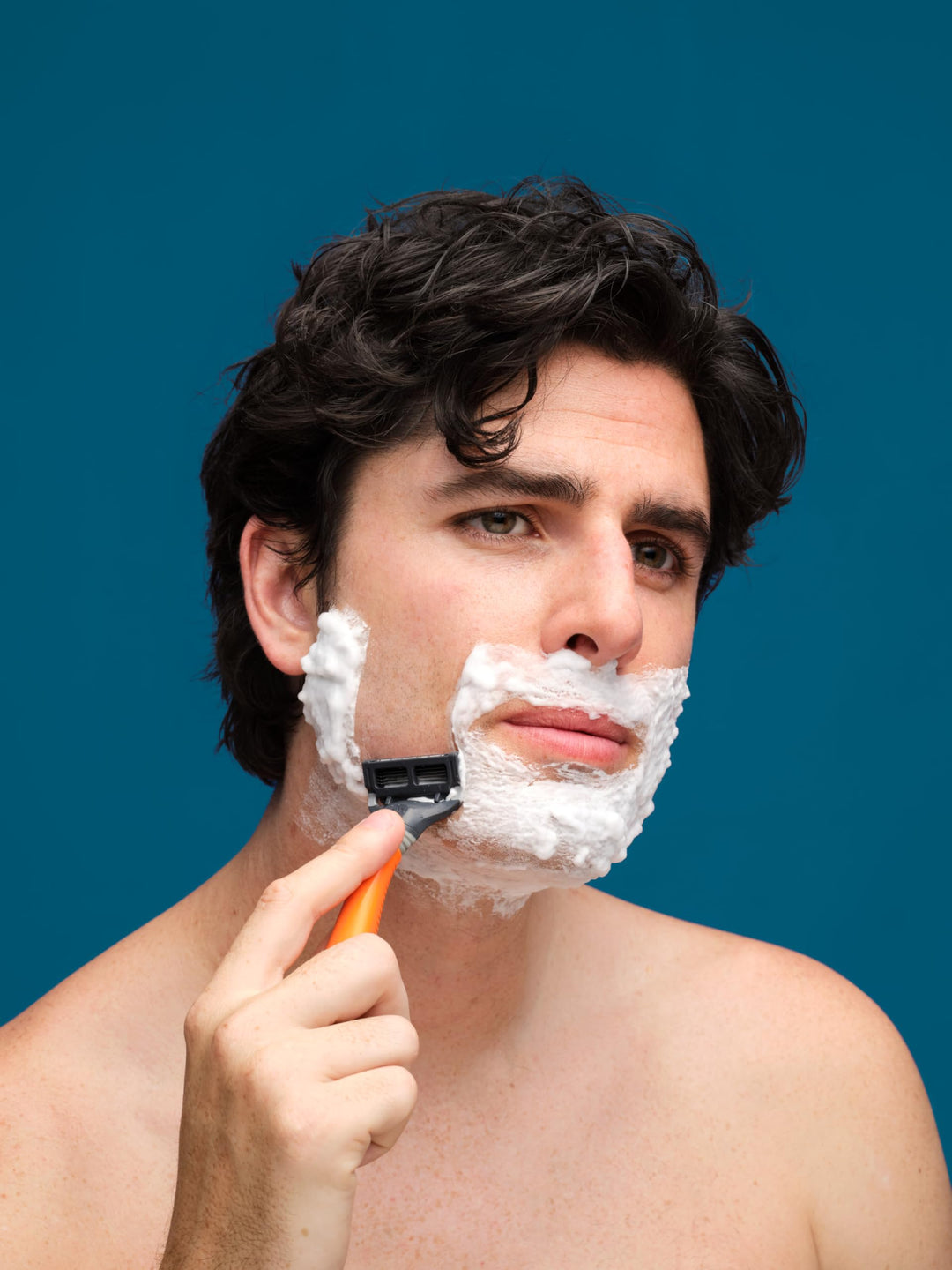 Harry's Razor for Men - Razor Handle and Razor Blade Cartridge - Shaving Gift Set for Him - Orange