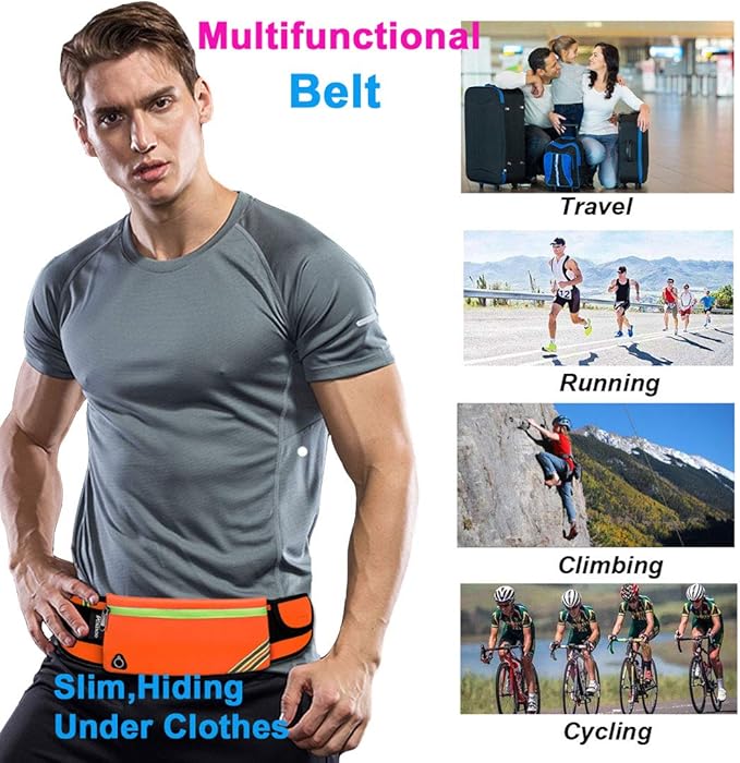 Belt Bag Fanny Pack, Gear Running Belt Waist Bag,Travel Money Belt Cell Phone Holder for Gym,Workout, Fitness, Exercise, Hiking, Cool Gifts ideas for Runners Mom Father Christmas