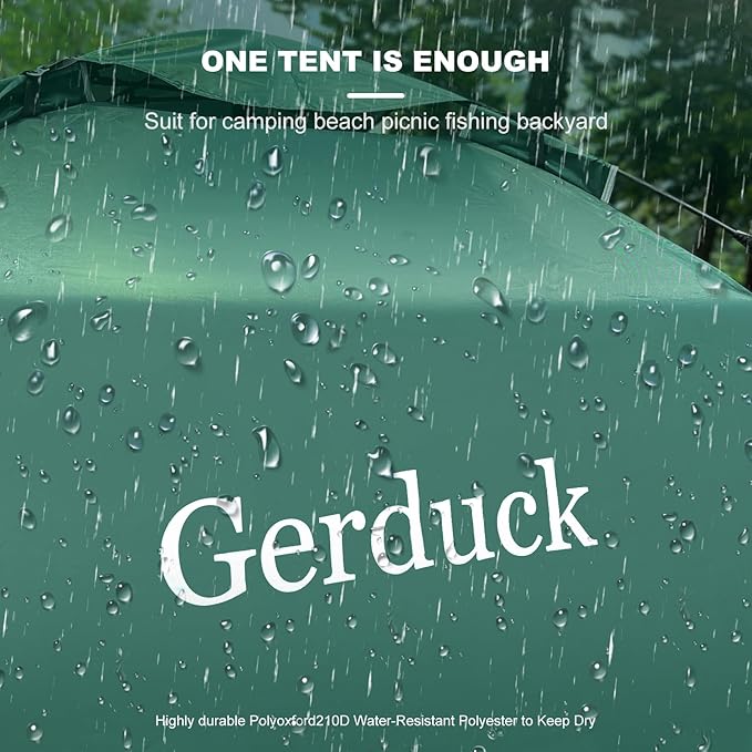 3-in-1 Instant Pop Up Tents for Camping, 2/4/6 Person Camping Tent,60s Automatic Quick Easy Setup Tent, Waterproof Stand Up Family Tents for Camping,Outdoor, Hiking,Beach