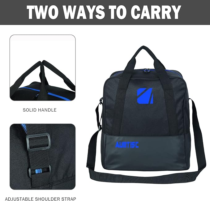 AUMTISC Ski Bag and Boot Bag Combo, Padded Ski Bags for Air Travel Flying, Adjustable Length for Skis Up to 200 cm and Boots Up to Size 13