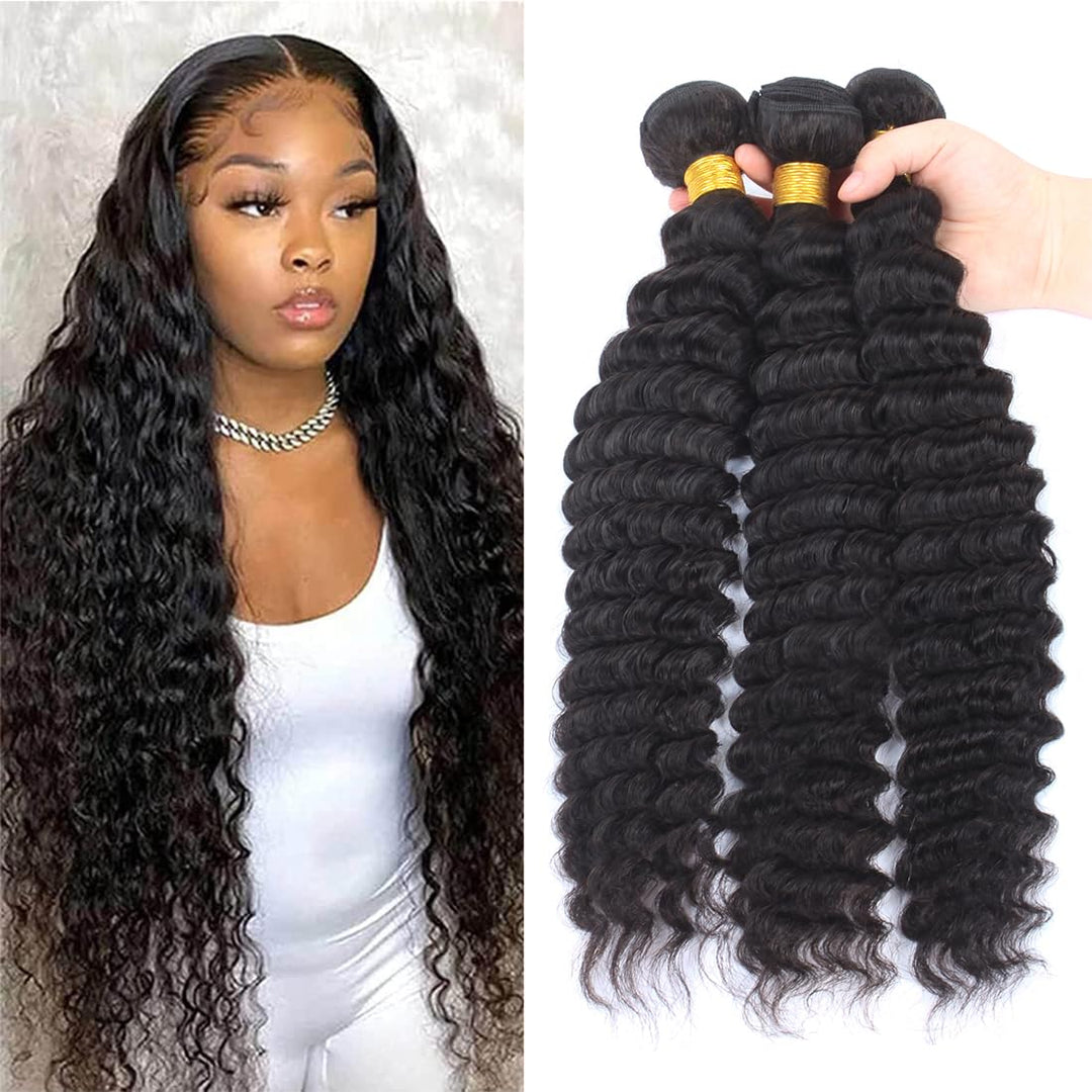 12A Grade Brazilian Virgin Hair Pineapple Deep Wave 3 Bundles 18'' 18'' 18'' 300G 100% Unprocessed Virgin Brazilian Remy Deep Wa
