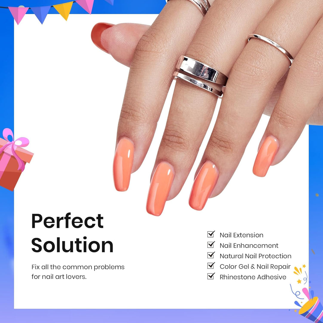 Beetles 4 Pcs Base & Top Coat Gel Kit | Acid-Free Nail Primer Set for Women