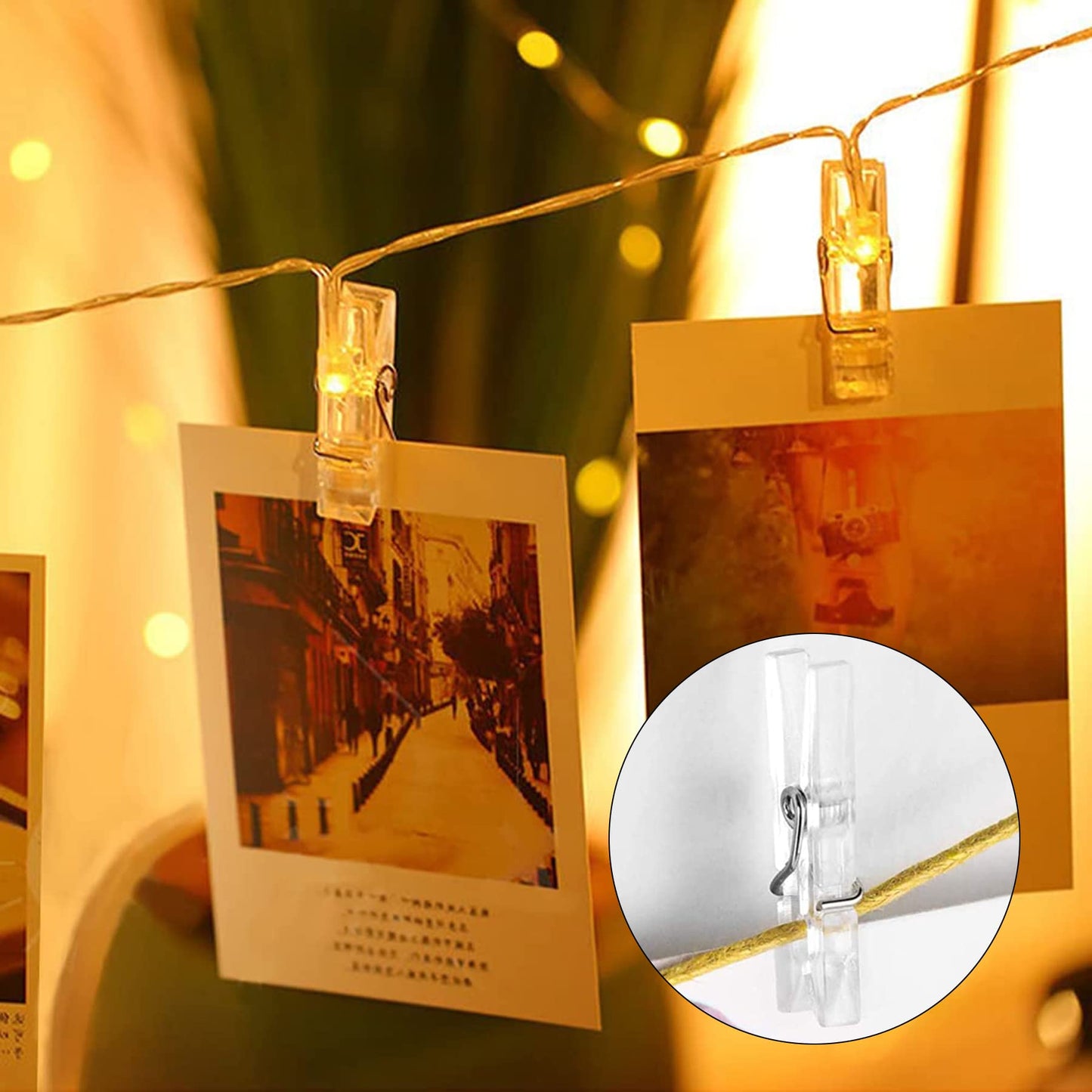 100 Pcs Mini Clear Pegs Tiny Little Photo Clips 35mm Transparent Plastic Spring Pegs for Hanging Photos Card Paper Arts Crafts Picture Weddings Parties Decoration