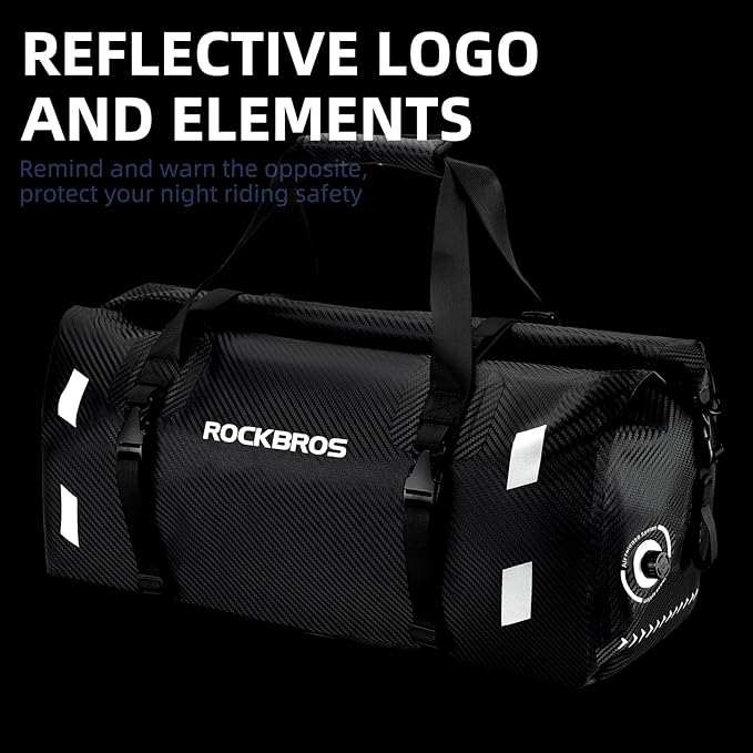 ROCKBROS Waterproof Duffel Bag 20-60L Motorcycle Travel Dry Duffel Bag for Motorcycling Boating Kayaking Camping Fishing Outdoor Adventure for Men Women