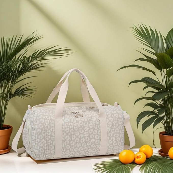 Gym Bag Sports Duffle with Wet Pocket Dance Overnight Bag with Waterproof Shoe Pouch and Air Hole for Girls Kids Women