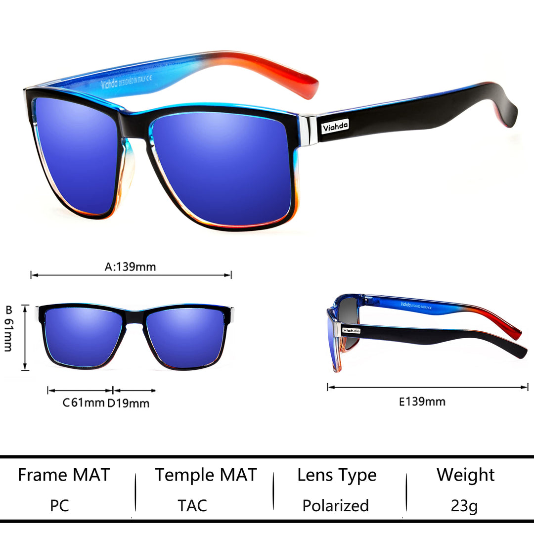 VIAHDA Polarized Sports Sunglasses for Man Cycling Running Fishing Golf Sun glasses Women HD6009