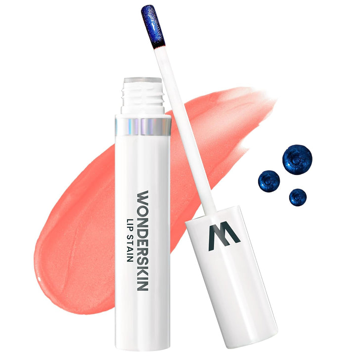 Wonderskin Wonder Blading Lip Stain Masque | Waterproof Pink Tint, Matte Finish