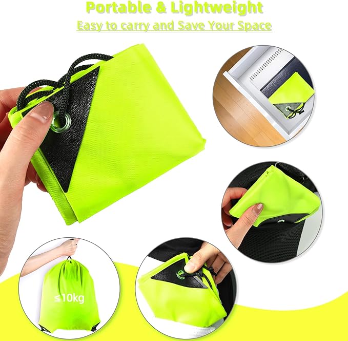 GoodtoU Drawstring Bags, Drawstring Backpack for Sport, Traveling, Team (60Pcs, Fluorescent Green)