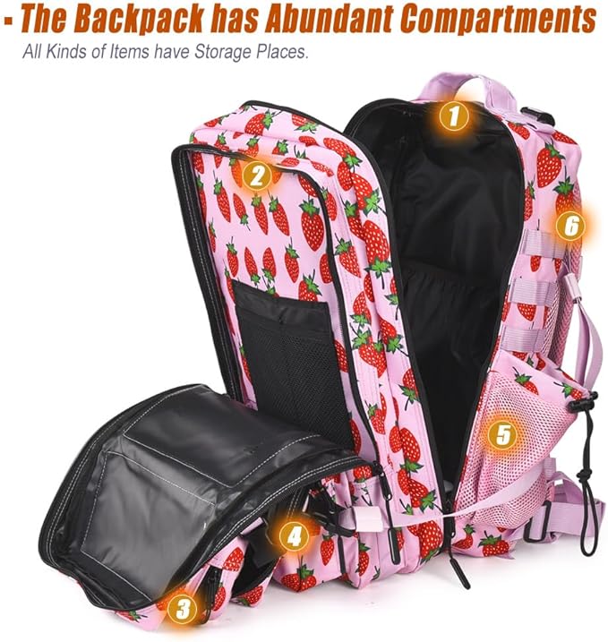 Military Tactical Backpack 45L Large Tactical Backpack for Men, Hiking Rucksack With Bottle Holder