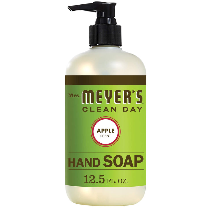 MRS. MEYER'S CLEAN DAY Hand Soap, Made with Essential Oils, Biodegradable Formula, Apple, 12.5 Fl. Oz